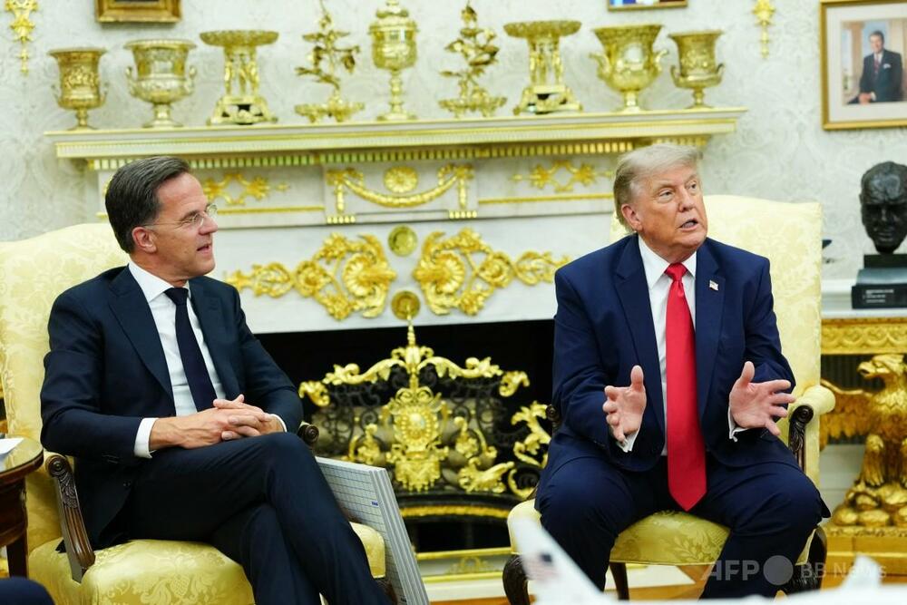 トランプ氏、NATOに失望表明 ルッテ氏との会談でイラン戦闘の支援不足を批判