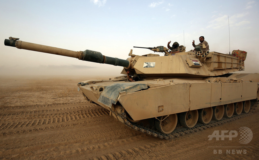 米製エイブラムス戦車 親イラン民兵組織がis戦で使用 米国防総省 写真