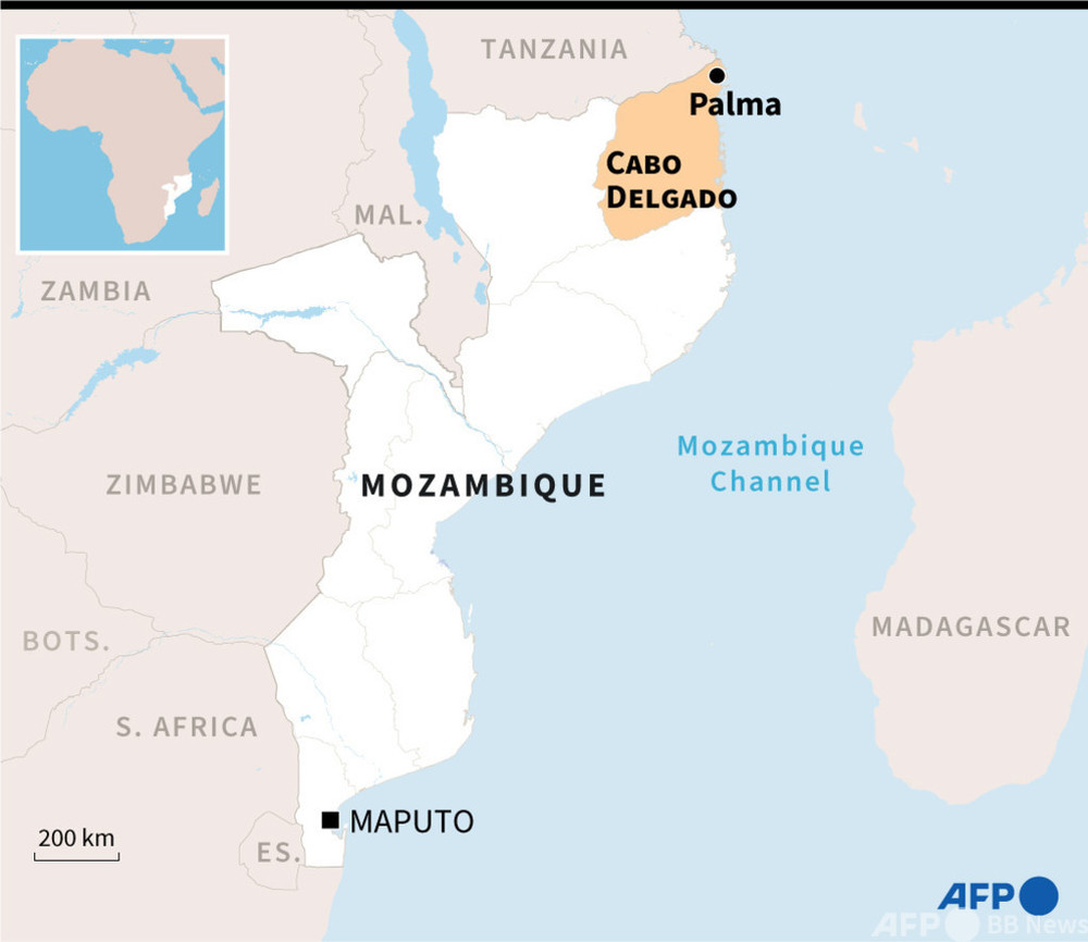 イスラム武装勢力による町攻撃、数十人死亡 モザンビーク政府