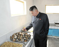 海軍部隊を視察する金正恩朝鮮労働党委員長。朝鮮中央通信配信（2012年4月7日配信、撮影日不明）。(c)AFP PHOTO / KCNA VIA KNS