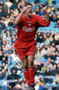 サッカー元イングランド代表のマイケル・オーウェン（Michael Owen）が19日、12-13シーズン限りで現役引退することを表明した。

イングランド・プレミアリーグ、リーズ・ユナイテッド（Leeds United）戦で得点を挙げて歓喜するリバプール（Liverpool FC）のマイケル・オーウェン（2002年2月3日撮影）。(c)AFP/PAUL BARKER