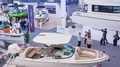 海南省三亜市で開催された第5回中国国際消費品博覧会の三亜国際ヨット展示エリア（2025年4月15日撮影）。(c)CNS/王程竜