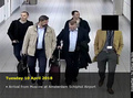 ロシアのモスクワからオランダ首都アムステルダムのスキポール空港に到着した男性4人。オランダ国防省が公開（2018年10月4日公開）。(c)AFP PHOTO /DUTCH DEFENCE MINISTRY