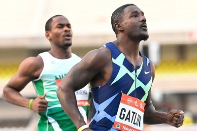 39歳ガトリン、3位でシーズン終了 引退の判断は保留