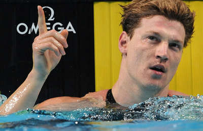 リソゴール 世界短水路選手権2008・男子50メート平泳ぎを制す