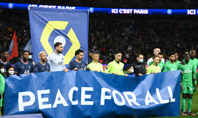 PSG、ロシア企業とのスポンサー契約停止