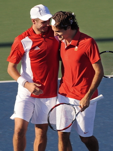 フェデラー／ワウリンカ組 パエス／ブパシ組に勝利し準決勝進出