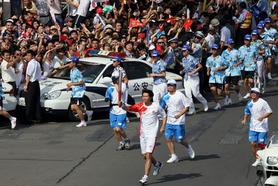 聖火リレー、広東省広州に