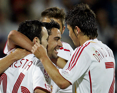 ＜サッカー 欧州選手権2008・予選＞スペイン ラトビアに快勝