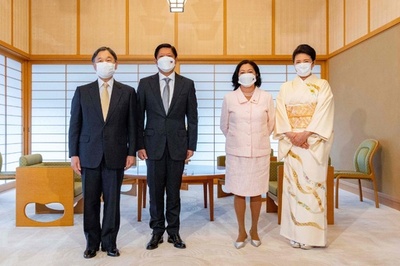 両陛下、フィリピン大統領夫妻と会見