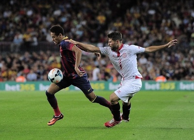 FCバルセロナ、サンチェスのゴールでセビージャに辛勝