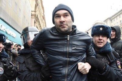 モスクワでまた反政権デモ、野党支持者31人の身柄拘束