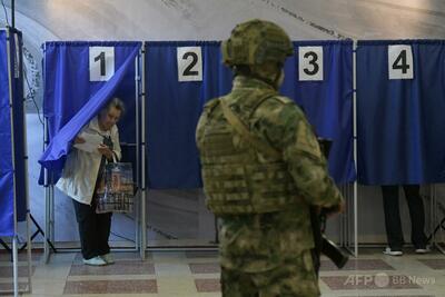 ロシア下院選、与党勝利へ ロシア軍、ドローン攻撃への報復表明