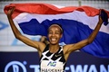 陸上、ダイヤモンドリーグ、メモリアル・ヴァンダム。世界新記録で女子1時間走を制し、喜ぶシファン・ハッサン（2020年9月4日撮影）。(c)Martin BUREAU / AFP