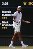 テニス、ウィンブルドン選手権、男子シングルス決勝。試合に臨むニック・キリオス（2022年7月10日撮影）。(c)Adrian DENNIS / AFP