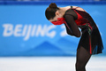北京冬季五輪、フィギュアスケート女子シングル・フリースケーティング（FS）。演技を終えたカミラ・ワリエワ（2022年2月17日撮影）。(c)Anne-Christine POUJOULAT / AFP