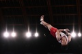 東京五輪、体操男子種目別跳馬決勝。演技に臨む韓国の申在煥（2021年8月2日撮影）。(c)Jeff PACHOUD/ AFP
