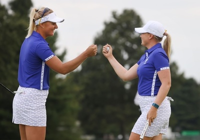 欧州選抜が好スタート、米国選抜に3点差 ソルハイム杯