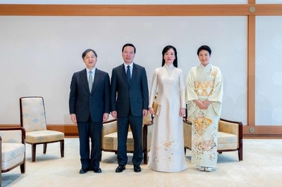 両陛下、ベトナム国家主席夫妻と会見 皇居で昼食会も