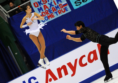 張丹／張昊組 ペアSPで首位、フィギュアGP第3戦