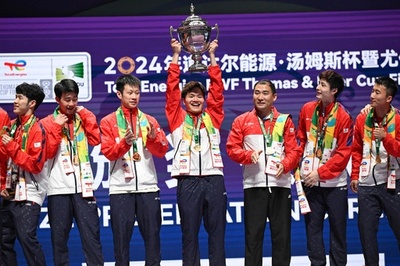 バド中国男女がともにインドネシア下し優勝 トマス杯・ユーバー杯