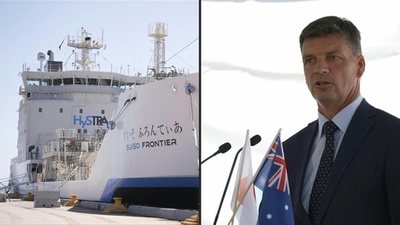 世界初、液体水素の大規模輸送 豪州から日本へ