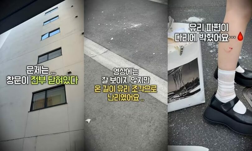 ユーチューブに投稿された問題の映像(c)news1