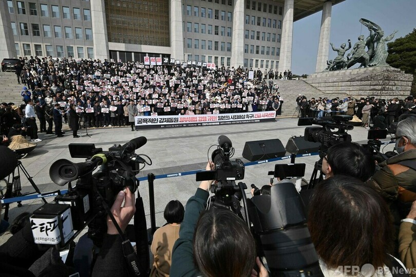 「汚い金」 元徴用工問題の政府解決策に抗議 韓国