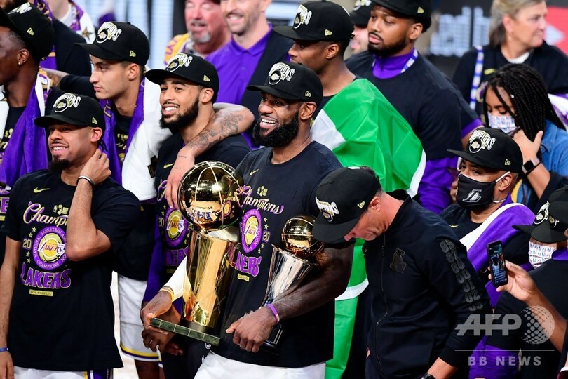 レイカーズ、最多タイ17回目のNBA制覇 レブロンが4度目MVP
