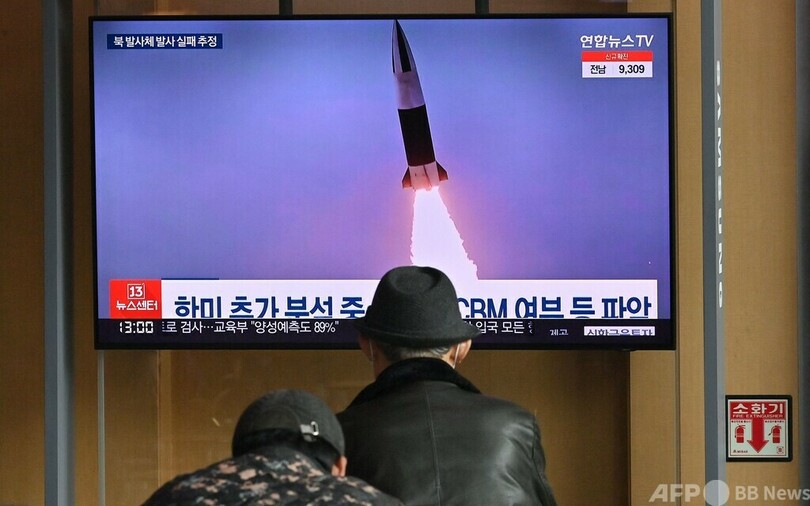 北朝鮮が多連装ロケット砲を発射 韓国軍