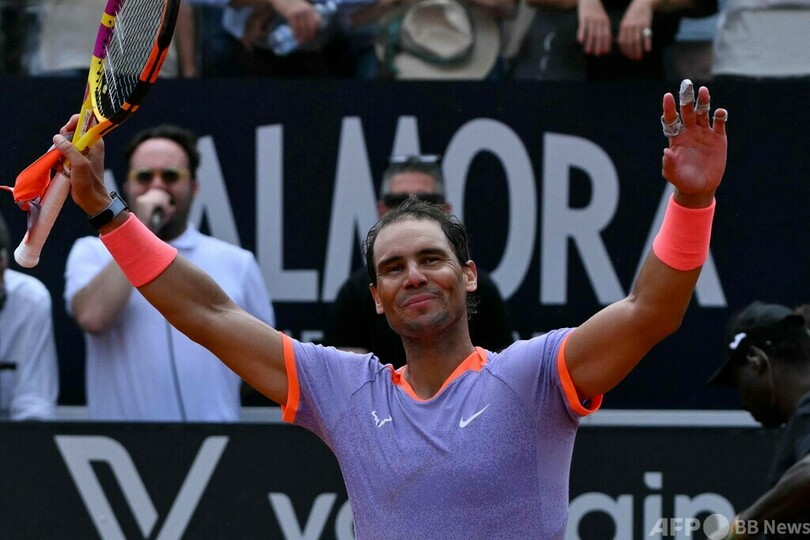ナダルが激戦制し初戦突破 けがの不安克服へ正念場 イタリア国際 写真5枚 国際ニュース:AFPBB News