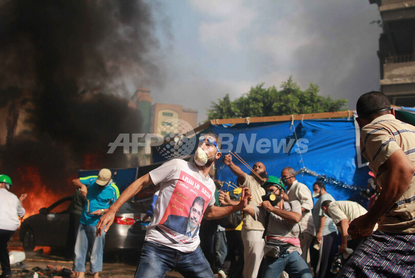 【写真特集】エジプト・モルシ派強制排除、死者464人に