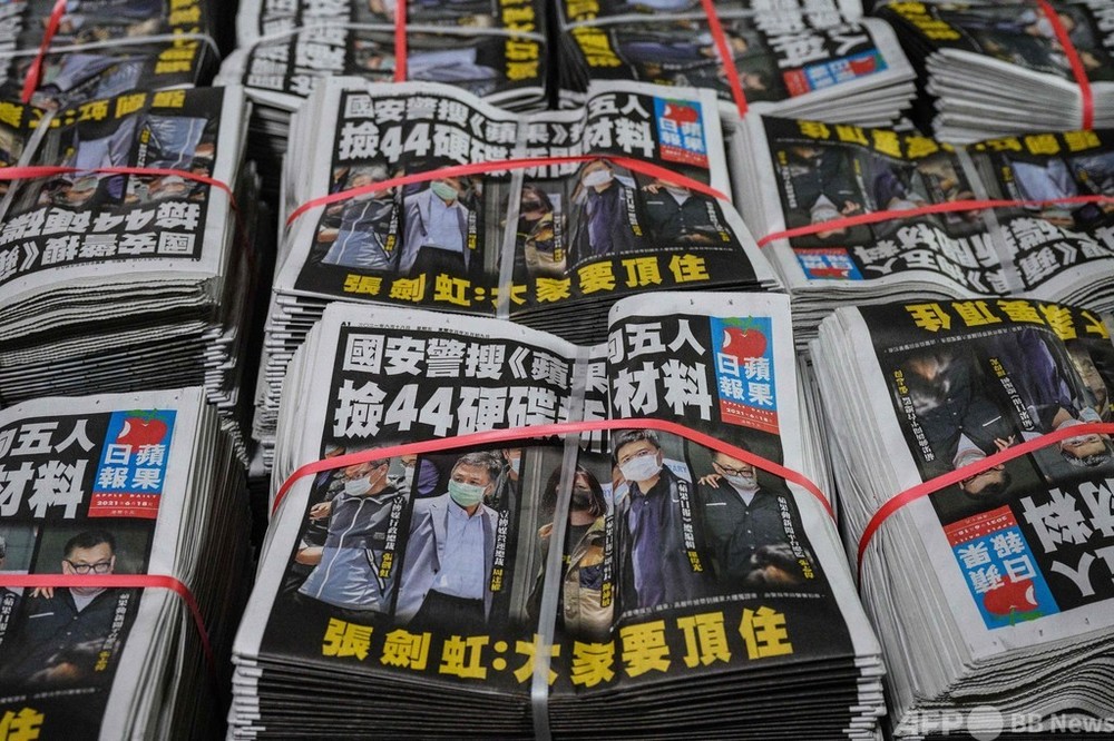 標的は香港民主派報道メディアたじろがせる国安法