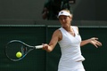 テニス、ウィンブルドン選手権、女子シングルス3回戦。リターンを打つイリーナ・カメリア・ベグ（2015年7月3日撮影）。(c)AFP/JUSTIN TALLIS