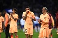 サッカー欧州チャンピオンズリーグ、グループB第6節、FCポルト対アトレティコ・マドリード。試合後、声援に応えるアトレティコ・マドリードの選手（2022年11月1日撮影）。(c)MIGUEL RIOPA / AFP