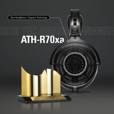 プロフェッショナル向けオープンバックリファレンスヘッドホン『ATH-R70xa』が 「NAMM TEC Awards」ヘッドホン／イヤーピース部門を受賞