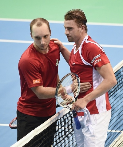 主力欠く王者スイス、ベルギーと1勝1敗 デビス杯