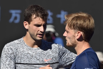 ディミトロフが自身初の全豪4強、ゴフィンをストレートで撃破