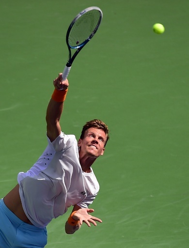 ベルディハ、ジョンソンを一蹴し4回戦へ BNPパリバ・オープン