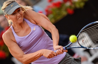 シャラポワが2回戦突破、イタリア国際