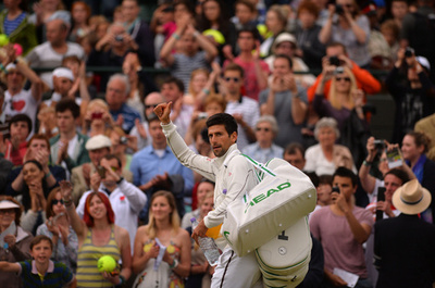 ジョコビッチがグランドスラム13大会連続4強入り、ウィンブルドン選手権