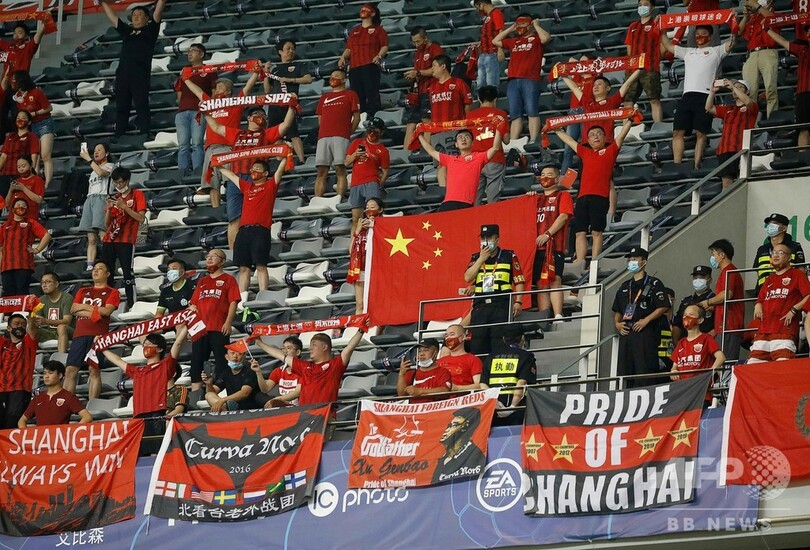 中国サッカー 観客入場を一部再開 オスカルが決勝弾で沸かせる 写真10枚 国際ニュース Afpbb News