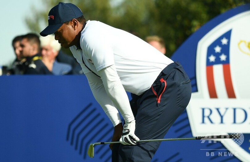 欧州選抜がライダー杯Vへ前進、3連敗のウッズはいら立ち隠せず