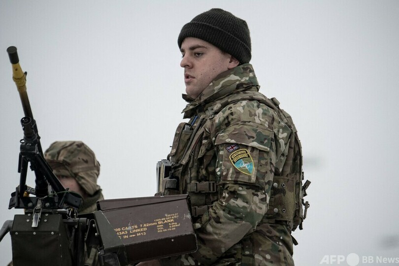 NATO、積雪寒冷地で演習 エストニアのロシア国境付近