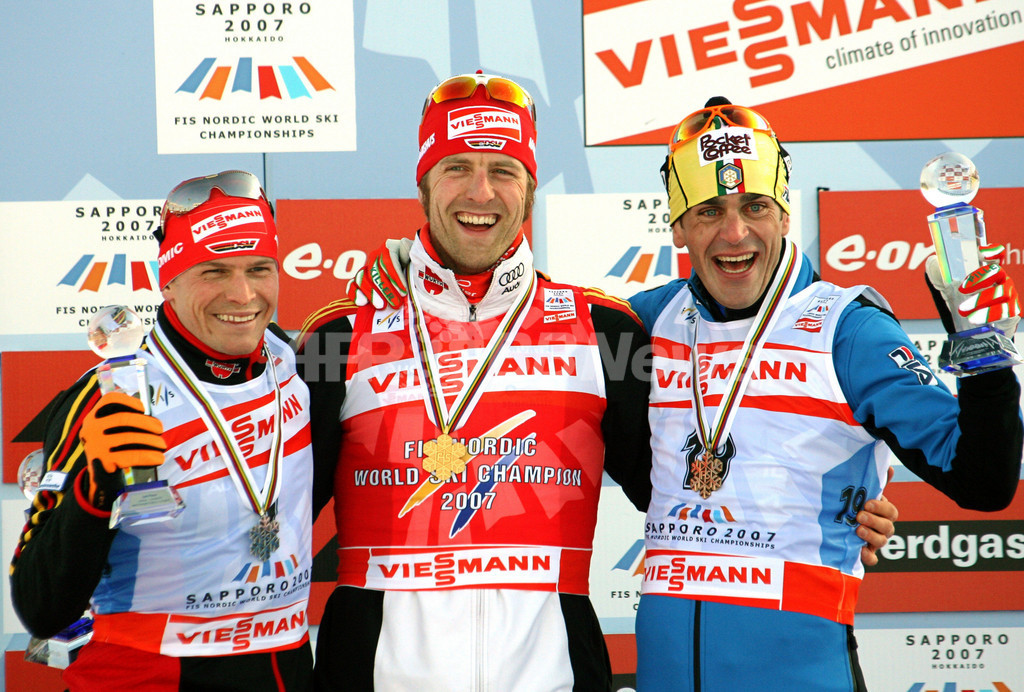 <FISノルディックスキー世界選手権2007>タイヒマン クロスカントリー・男子15キロメートルC+15キロメートルF・パシュートで優勝飾る