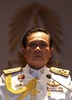タイ・バンコク（Bangkok）の軍本部で記者会見する、「国家平和秩序評議会（National Council of Peace and Order、NCPO）」議長に就任したプラユット・チャンオチャ（Prayut Chan-O-Cha）陸軍司令官（2014年5月26日撮影）。(c)AFP/PORNCHAI KITTIWONGSAKUL