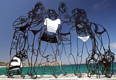 シドニー「海辺の彫刻展」、世界27か国からユニークな作品が集結