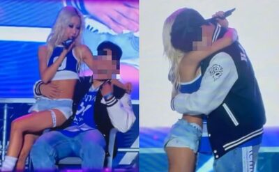 男子学生の膝に腰掛け、最後はハグ…韓流アイドル、大学祭の密着パフォーマンスに賛否