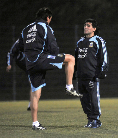 代表でも自分を貫きたいマラドーナ監督