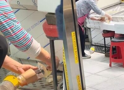 衛生崩壊…韓国の市場“使い回し氷”が魚の上に